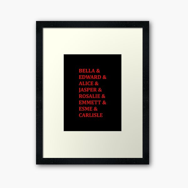 Item preview, Twilight Saga Character Names  designed and sold by muchhappier.