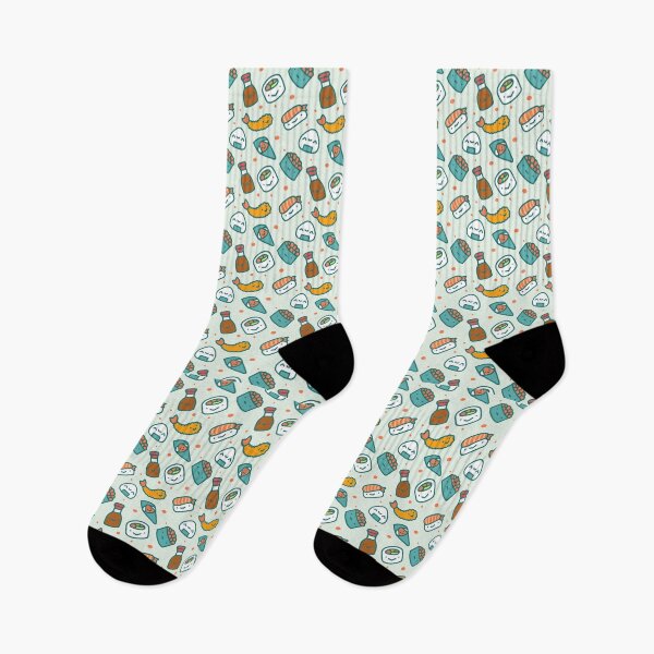 Item preview, Kawaii Sushi Pattern designed and sold by machmigo.