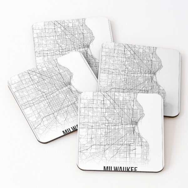 Item preview, Milwaukee Map Print | Wisconsin WI USA | Wall Art Poster  designed and sold by Douglas Berg.