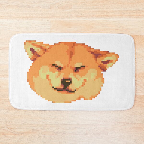 Item preview, Shiba Inu Doge smiling - Pixel Art designed and sold by JuicySchinken.