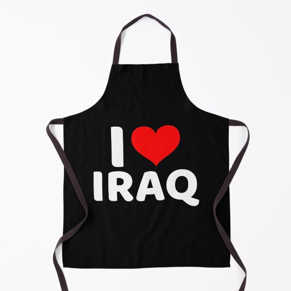 Item preview, I love Iraq with a red heart designed and sold by ArabCorner.