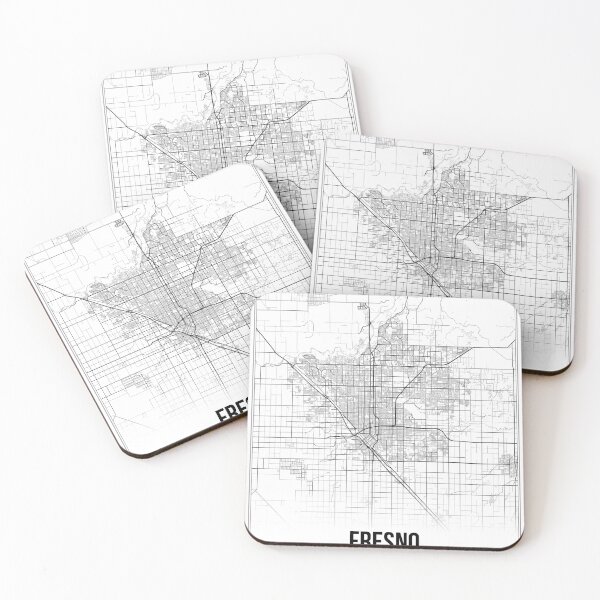 Item preview, Fresno Map Print | California CA USA | Wall Art Poster  designed and sold by Douglas Berg.