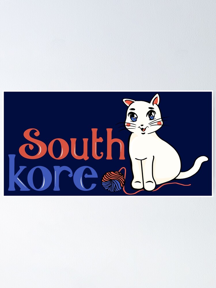 Poster Chat De Coree Du Sud Par Emmywhammy Redbubble