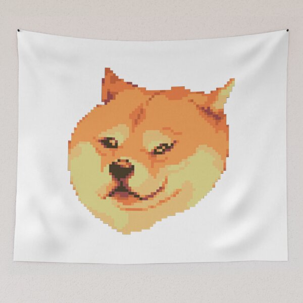 Item preview, Shiba Inu Doge Happy Chonker - Pixel Art designed and sold by JuicySchinken.