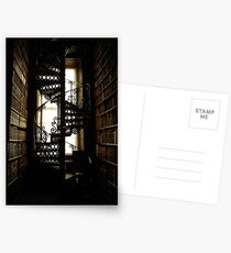 Library Staircase Postkarten