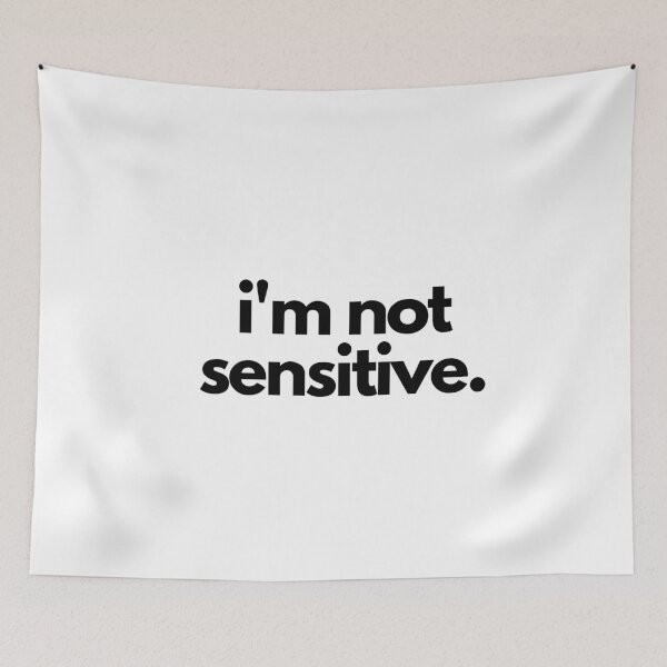 Item preview, Not Sensitive White Lie Party Emotions Humor Quotes designed and sold by luchik-and-co.
