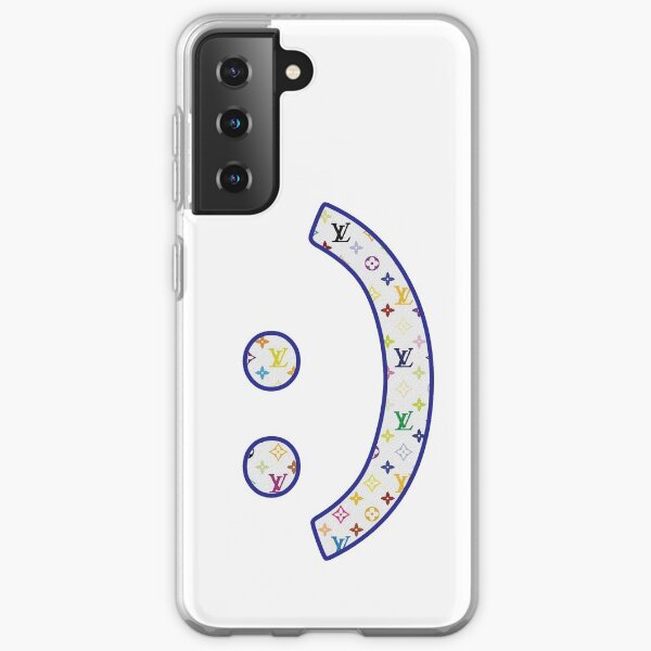 Émoticône de sourire à imprimé Louis Vuitton Coque souple Samsung Galaxy
