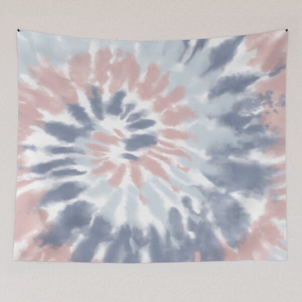 Item preview, Pale Blue and Peach Swirl Tie Dye Pattern  designed and sold by jamiemaher15.