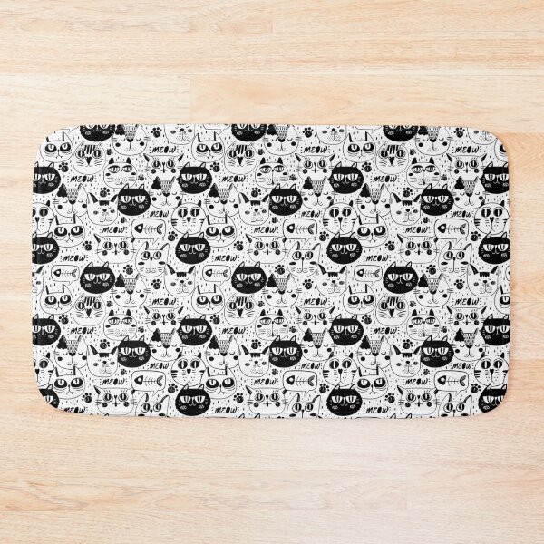 Item preview, Cat Faces Pattern designed and sold by Yoga Gear.