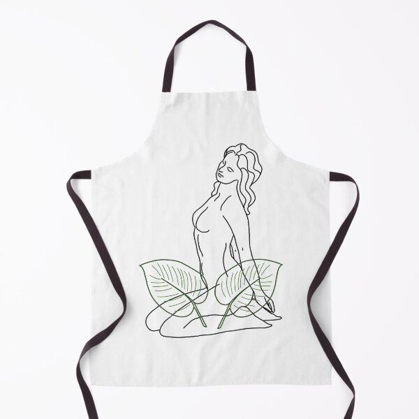 Item preview, Greek goddess with Giant plant leaves designed and sold by 6bee.