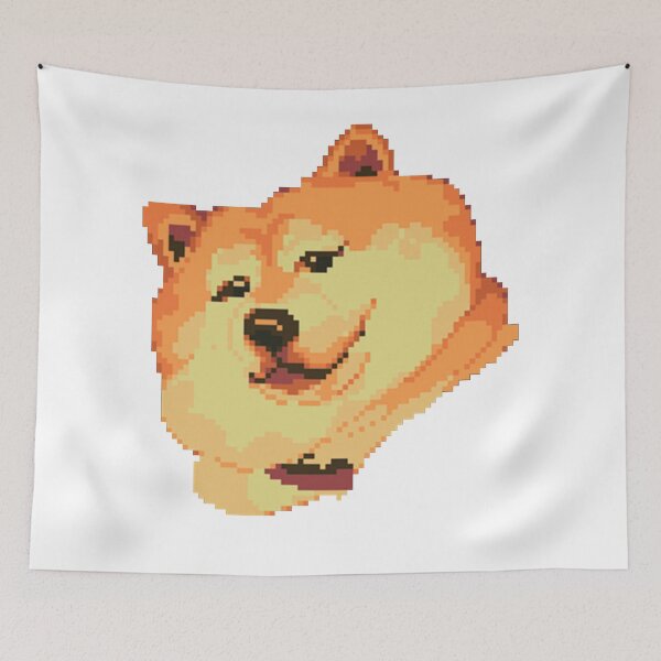 Item preview, Shiba Inu Doge cheeky - Pixel Art designed and sold by JuicySchinken.