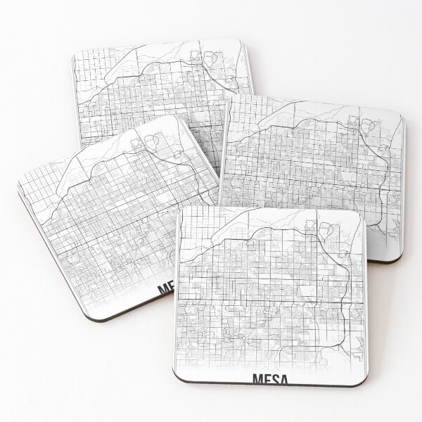 Item preview, Mesa Map Print | Arizona AZ USA | Wall Art Poster  designed and sold by Douglas Berg.