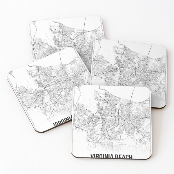Item preview, Virginia Beach Map Print | Virginia VA USA | Wall Art Poster  designed and sold by Douglas Berg.