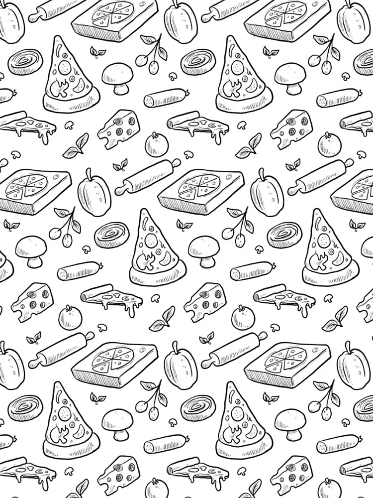 Thumbnail 4 of 4, iPhone Case, Pizza Pattern designed and sold by edwardecho.