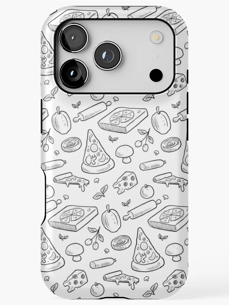 Thumbnail 1 of 4, iPhone Case, Pizza Pattern designed and sold by edwardecho.