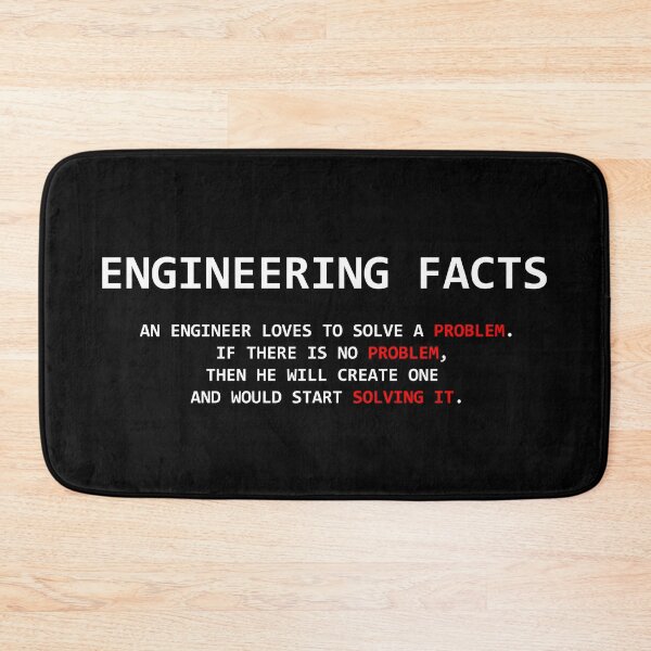 Item preview, An engineer loves to solve a problem. - engineering facts designed and sold by Joni77.