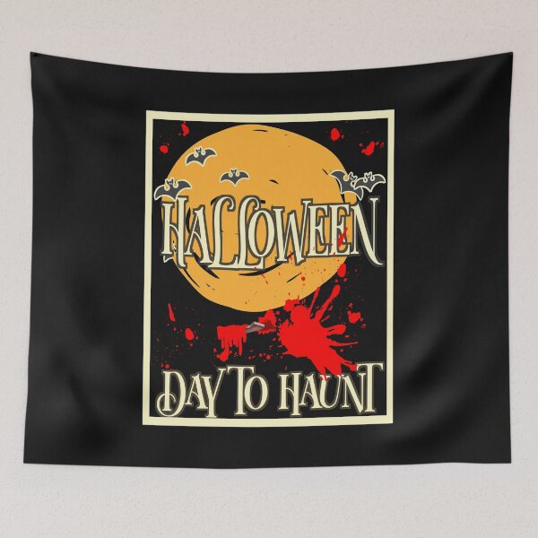 Item preview, Halloween scene of bats in full moon designed and sold by vibeno1.
