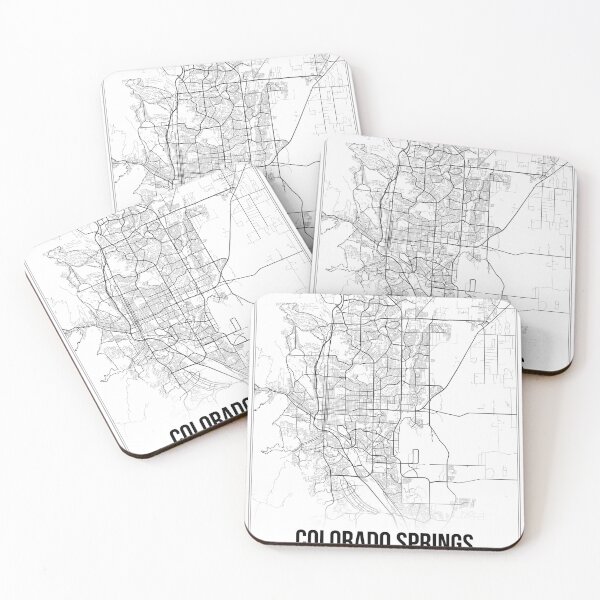 Item preview, Colorado Springs Map Print | Colorado CO USA | Wall Art Poster  designed and sold by Douglas Berg.