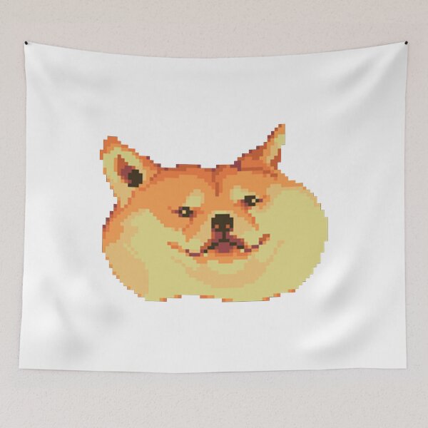 Item preview, Shiba Inu Doge Derp - Pixel Art designed and sold by JuicySchinken.