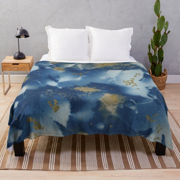 Item preview, Hops One: cyanotype with tannin and gold ink designed and sold by LymphomaLass.
