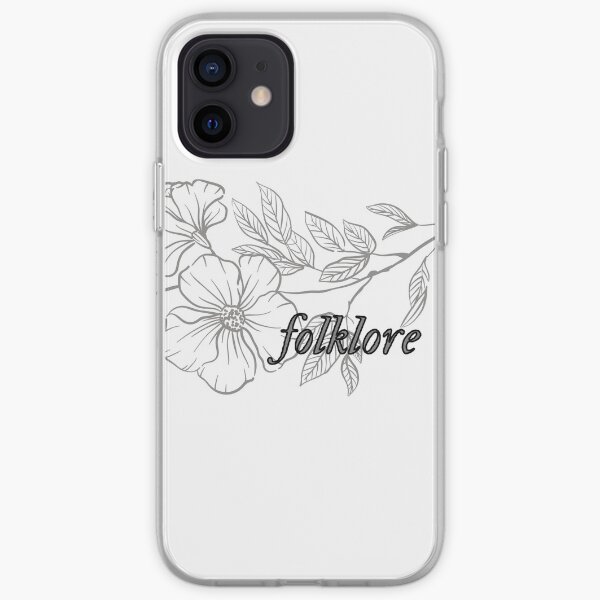 Paroles de l'album folklore Taylor Swift Flower Coque souple iPhone