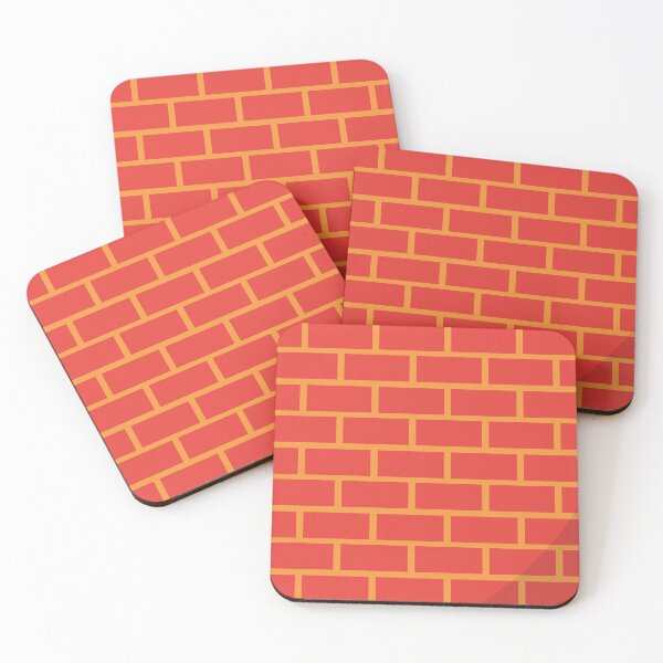 Item preview, Red and yellow Bricks and Christmas wall pattern designed and sold by conceptDVS.