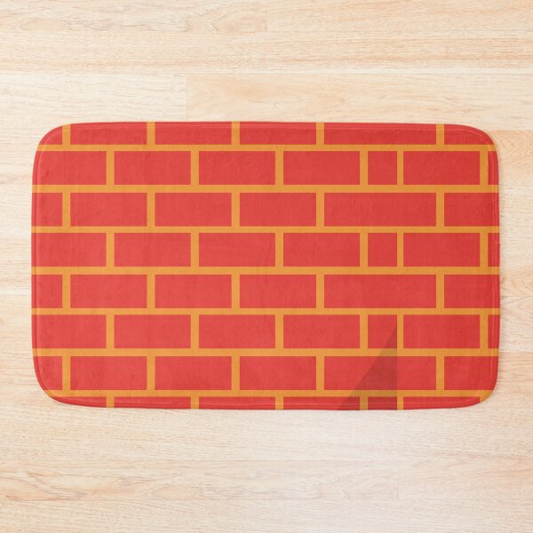 Item preview, Red and yellow Bricks and Christmas wall pattern designed and sold by conceptDVS.