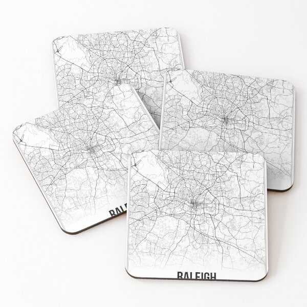 Item preview, Raleigh Map Print | North Carolina NC USA | Wall Art Poster  designed and sold by Douglas Berg.