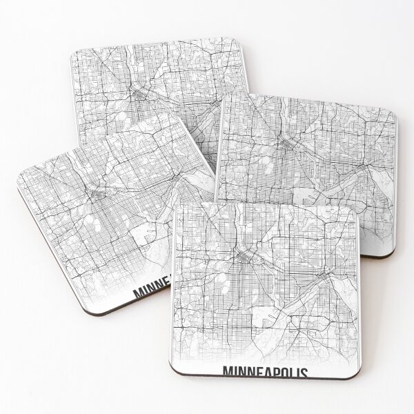 Item preview, Minneapolis Map Print | Minnesota MN USA | Wall Art Poster  designed and sold by Douglas Berg.