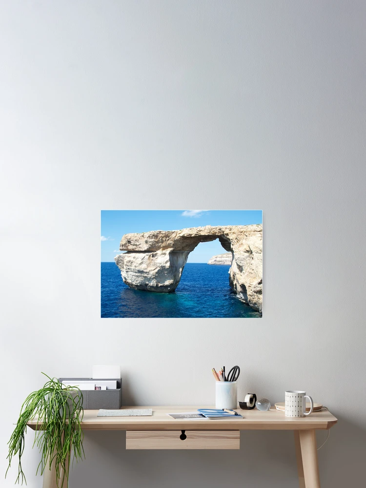 Thumbnail 2 of 3, Poster, Azure Window Gozo designed and sold by Mike Rivett.