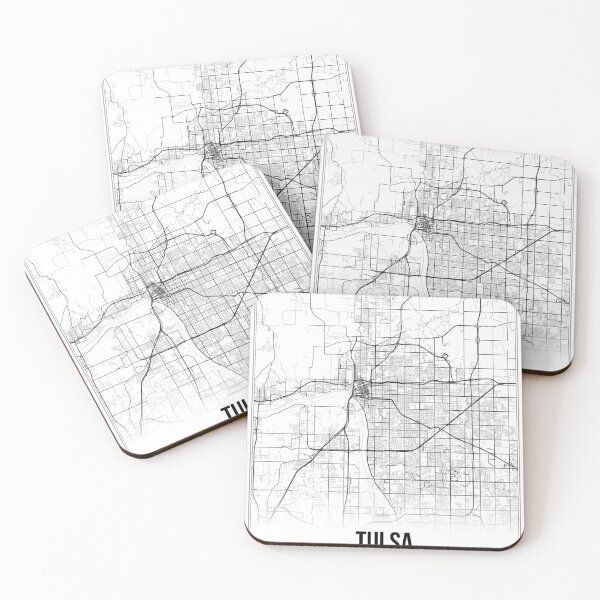 Item preview, Tulsa Map Print | Oklahoma OK USA | Wall Art Poster  designed and sold by Douglas Berg.