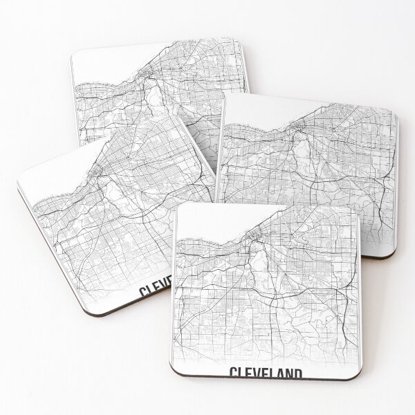 Item preview, Cleveland Map Print | Ohio OH USA | Wall Art Poster  designed and sold by Douglas Berg.