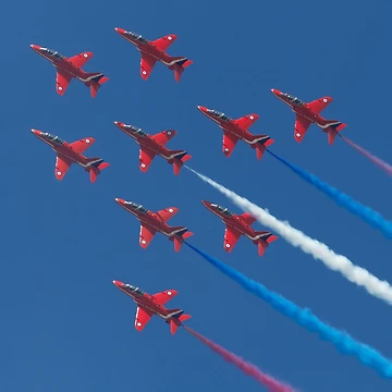 Artwork thumbnail, Red Arrows by Mike Rivett