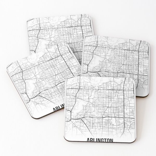 Item preview, Arlington Map Print | Texas TX USA | Wall Art Poster  designed and sold by Douglas Berg.