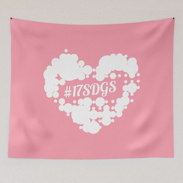 Item preview, 17SDGs white dot heart designed and sold by greatnorris.