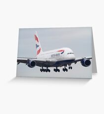 British Airways Airbus A380 Carte de vœux