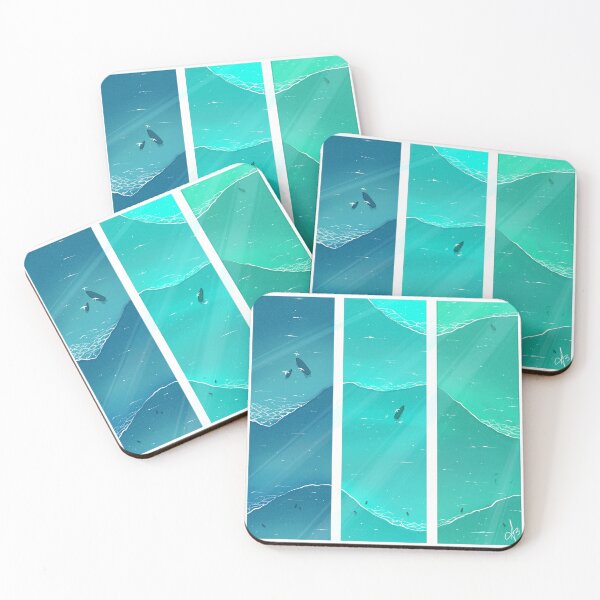 Item preview, Artwork - Waves triptych designed and sold by Wirosky.