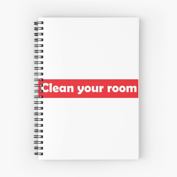 Item preview, Clean your room, white lie party, white and red text designed and sold by catnamedtiffany.