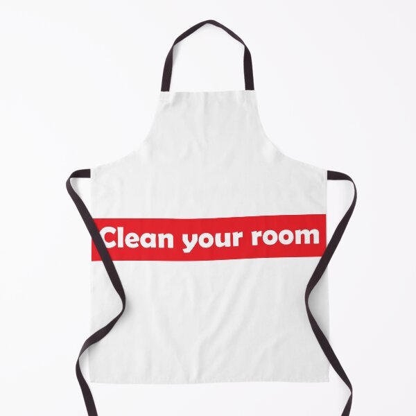 Item preview, Clean your room, white lie party, white and red text designed and sold by catnamedtiffany.