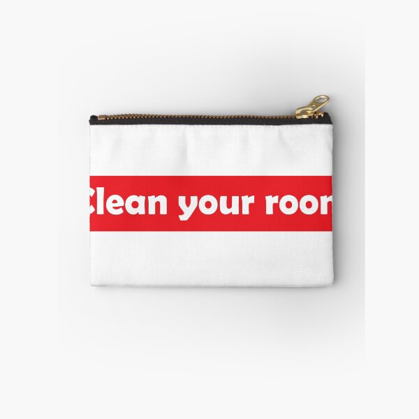 Item preview, Clean your room, white lie party, white and red text designed and sold by catnamedtiffany.