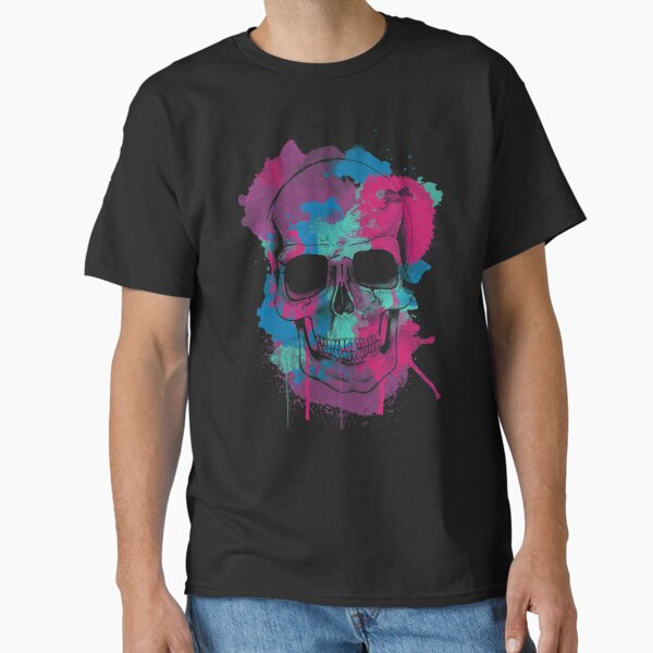 Skull watersplash Camiseta clásica