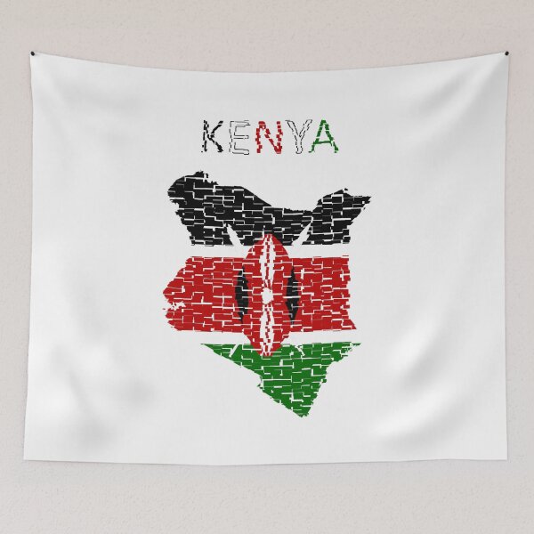 Item preview, Kenya Flag - Art design designed and sold by AndiHK.