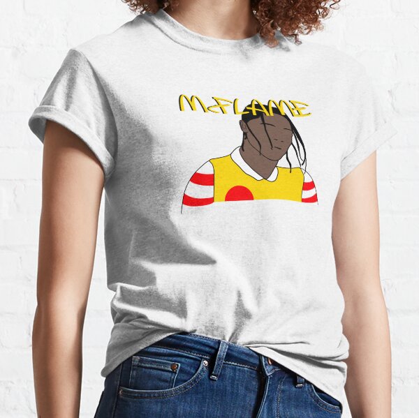 travis scott mcdonald's crew shirt