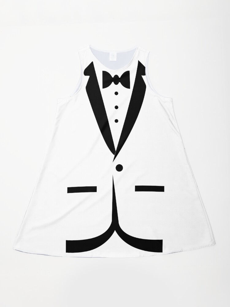 Bow tie TUXEDO" A-Line Dress by Achily | Redbubble Bow tie TUXEDO" A-Line Dress by Achily | Redbubble
