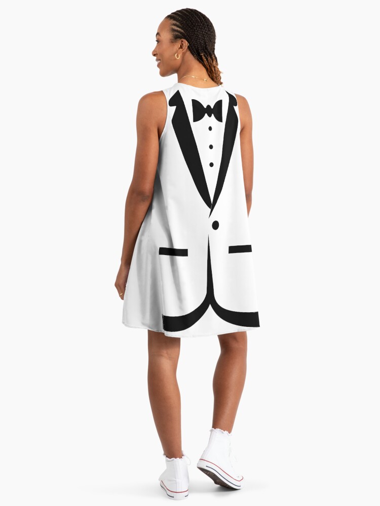 knee length dresses for ladies Alexander McQueen Women's Black Tuxedo Dress Double Breasted Satin Lap –  Priscilla Posh main image 1