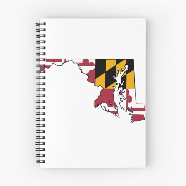 Item preview, Maryland state with state flag designed and sold by okunicka.