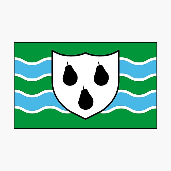 Worcestershire Flag Gifts, Masks, Stickers and Products Photographic Print