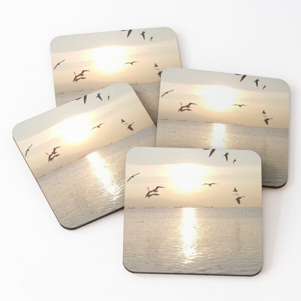 Item preview, Sunset over the sea blue and orange sky beach  designed and sold by Vivasshop.