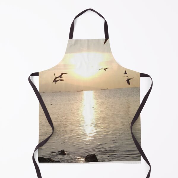 Item preview, Sunset over the sea blue and orange sky beach designed and sold by Vivasshop.