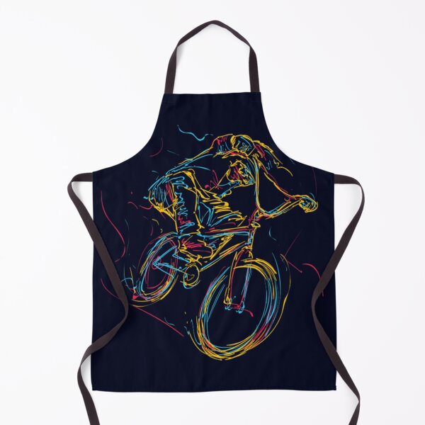 Item preview, Abstract colourful BMX boy designed and sold by Rakos-Merch.